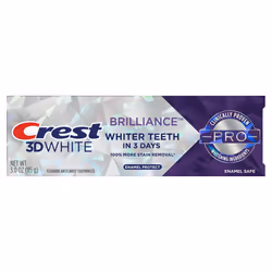 Crest 3D White Brilliance Pro Enamel Protect Toothpaste, 3 oz (85 g)