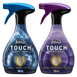 Febreze Touch Fabric Spray  Sneaker Balls Alternative  Couch Cleaner  Refresher Ocean & Mountain  16.9 oz  Pack of 2 33.8 Fl Oz