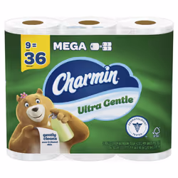 Charmin Ultra Gentle Toilet Paper 9 Mega Rolls 231 Sheets Per Roll