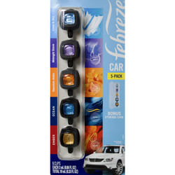 Febreze Mixed Scents Air Freshener  5 Car Vent Clips  5 Count (Pack of 1)