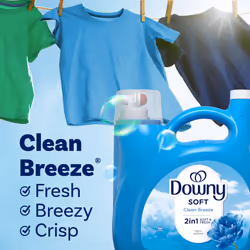 Downy Fabric Softener Liquid  Clean Breeze Scent  140 fl oz  190 Loads