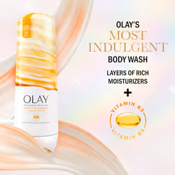 Olay Indulgent Moisture Body Wash for Women  Infused with Vitamin B3  Notes of Mango Butter and Vanilla Orchid Scent  20 fl oz