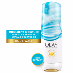 Olay Indulgent Moisture Body Wash for Women  Infused with Vitamin B3  Notes of Caribbean Guava and Coconut Scent  20 fl oz
