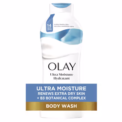 Olay Ultra Moisture Hydrating Body Wash for Extra Dry Skin 24hr Long Lasting Hydration Vitamin B3 Complex Designed for All ...