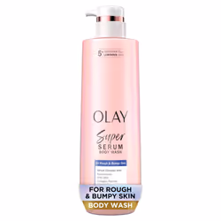 Olay Super Serum Body Wash for Rough & Bumpy Skin Hydrating & Renewing Serum Complex with Exfoliating Minerals for Luminous ...