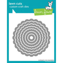 Lawn Cuts Custom Craft Dies-Scallop Circle Stackables