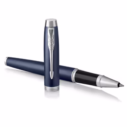 Parker IM Rollerball Pen Matte Blue Fine Point Black Ink Gift Box
