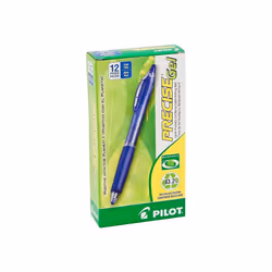 Pilot Precise Gel BeGreen RT Roller Ball Pen  Blue Ink  0.7mm  Dozen (15002)