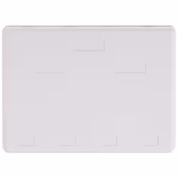 4 Port Keystone Jack Surface Mount Box  White  Surface Mount Box for Networking  Home Theatre  Security/Surveillance  Cablewholesale