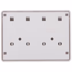 4 Port Keystone Jack Surface Mount Box  White  Surface Mount Box for Networking  Home Theatre  Security/Surveillance  Cablewholesale
