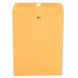 Universal UNV35267 #97 Square Flap Gummed/Clasp Envelope - Brown Kraft (100/Box)