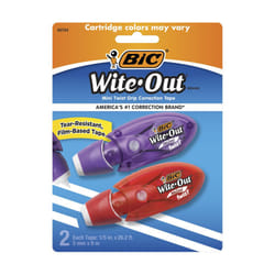 BIC Wite-Out Brand Mini Twist Correction Tape  26.2 Feet  2-Count Pack of white Correction Tape  Fast  Clean and Easy to Use Tear-Resistant Tape Offic