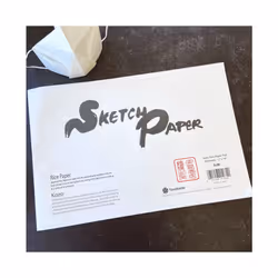 Yasutomo Rice Paper Sketch Pad 12 1/8  x 18 1/8  50 Sheets