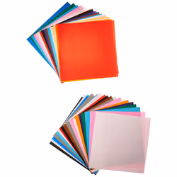 Yasutomo - 4253 Fold EMS Light-Weight Square Origami Paper  9-3/4 X 9-3/4 in  Assorted Solid Color  Pack of 100