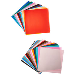 Yasutomo - 4253 Fold EMS Light-Weight Square Origami Paper  9-3/4 X 9-3/4 in  Assorted Solid Color  Pack of 100