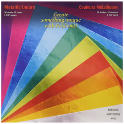 Yasutomo Origami Metallic Asst Colors 36 Sheets