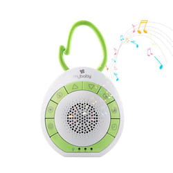 SoundSpa OnâTheâGo Baby Soother Sleep Aid, 4 Soothing Sounds, Adjustable Volume Control and Clip for Prams, Buggies, Strollers, Changing Bags, Car