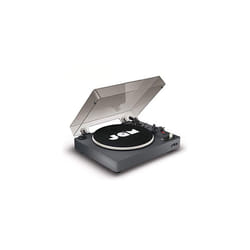 Jam Spun Out Bluetooth Turntable, Vinyl Record Player, 3 Belt Drive for Superior Sound, Built-In Bluetooth Connectivity, Headphone Jack Output and Aux