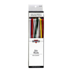 collins Accessories Stir Rods 40 Pack  Set of 40  Assorted