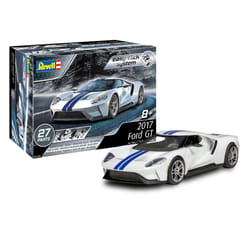 Revell 85-1235 2017 Ford GT Model Car Kit 1:24 Scale 27-Piece Skill Level 2 Plastic Easy-Click Model Building Kit  White