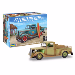 Revell 85-4516 1937 Ford Pickup Truck 2N1 w/Surf Board Model Car Kit 1:25 Scale 162-Piece Skill Level 4 Plastic Model Buildin ...