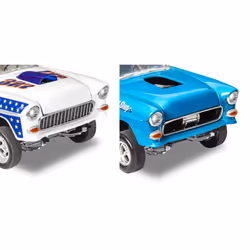 Revell 14519 1955 Chevrolet Bel Air Street Machine 2N1 1:24 Scale 92-Piece Skill Level 4 Model Car Building Kit  White