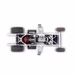 Revell 14528 '70 Plymouth Duster Funny Car 1:24 Scale 100-Piece Skill Level 4 Model Car Building Kit  Clear White