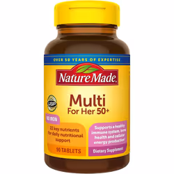Nature Made Multi For Her 50+, 90 Tablets, No Iron