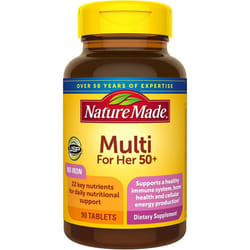 Nature Made Multi For Her 50+, 90 Tablets, No Iron