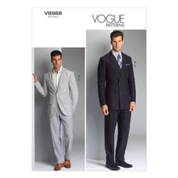 Vogue Patterns V8988MXX Men's Jacket and Pants Sewing Template  Size M