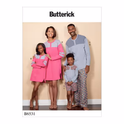 Butterick Patterns Misses'/Men's/Childrens'/Boys'/Girls  Tunic  Shorts and Pants Tops  OSZ ADT SML-XLG KIDS 3-8