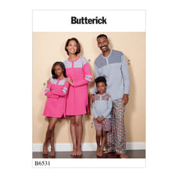 Butterick Patterns Misses'/Men's/Childrens'/Boys'/Girls  Tunic  Shorts and Pants Tops  OSZ ADT SML-XLG KIDS 3-8