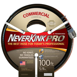 Teknor Apex Neverkink  8844100  PRO Water Hose  58in x 100feet Black
