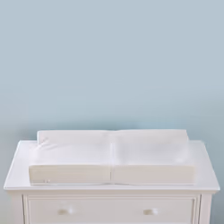 Sealy Baby Cotton Comfort Waterproof 3-Sided Contoured Baby Diaper Changing Pad for Dresser or Changing Table - White  32  x 16