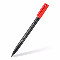 Staedtler 313 WP4 Lumocolor Universal Permanent Superfine Pens - Assorted Colours, Pack of 4