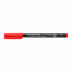 Lumocolor Staedtler 313-2  Superfine 04mm Line Permanent Pen - Red (Pa