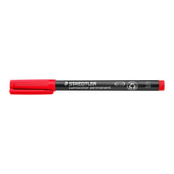 Lumocolor Staedtler 313-2  Superfine 04mm Line Permanent Pen - Red (Pa