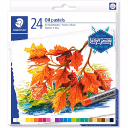 Staedtler Karat 2420 C24 Oil Pastels - Assorted Colours (Pack of 24)