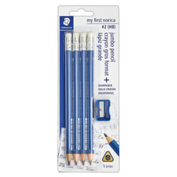 STAEDTLER My First Norica Triangular Learner's Pencil + Sharpener  5ct
