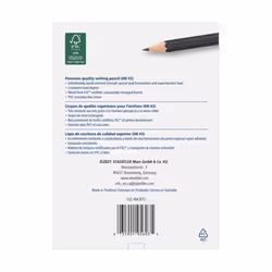 Staedtler The Premium Pencil Norica HB2 Black Barrel Wood Pencils - 72 Pack