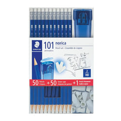 STAEDTLER Norica Pencil Set With Eraser Caps and Sharpener  101ct