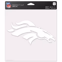 NFL Denver Broncos WCR25662061 Perfect Cut Decals 8"""" x 8""""