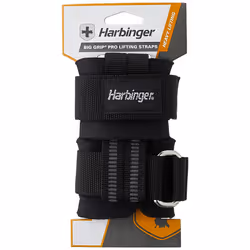 Unisex Pro Harbinger Big Grip Padded Lifting Straps Weight Lifting Strength Training Equipment Black Pack o, Black, One Size UK