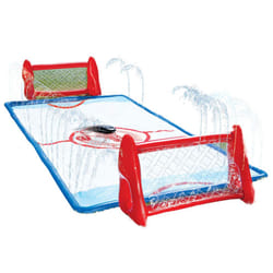 Wham-O Slip N Slide Water Knee Hockey Goals Set for Lawn Backyard Includes 2 Inflatable Hockey Goals 2 Hockey Sticks 1 Inflatable Puck