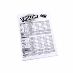 Hasbro Yahtzee Score Pad