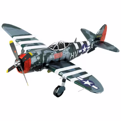Metal Earth P-47 Thunderbolt, Aircraft, Assembly kit, P-47 Thunderbolt, Any gender, Metal, Moderate