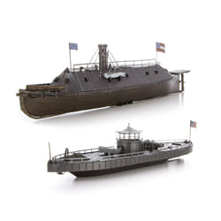 Metal Earth Monitor & Merrimack Naval ship model Assembly kit