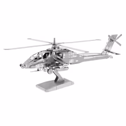 Metal Earth AH-64 Apache, Rotorcraft model, Assembly kit, McDonnell Douglas AH-64 Apache, Boy/Girl, Metal, Intermediate