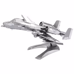 Metal Earth A-10 Warthog, Fixed-wing aircraft model, Assembly kit, Fairchild Republic A-10 Thunderbolt II, Any gender, Metal, ...