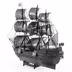 Metal Earth Black Pearl Sailing ship model Assembly kit